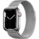 ساعت هوشمند اپل واچ سری 7 مدل 45mm Stainless Steel Case with Milanese Loop Steel Band